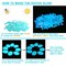 Glow in The Dark Garden Pebbles Stones Rocks for Yard and Walkways Decor, DIY Decorative Luminous Stones in Blue (200 PCS)